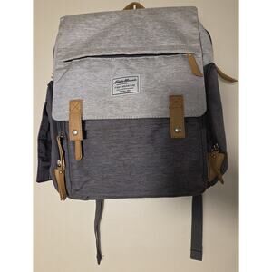 Eddie Bauer Cascade First Adventure Backpack Diaper Bag Gray Travel Sack